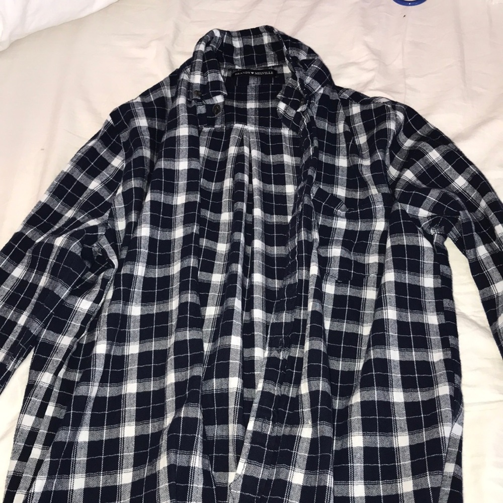 BLUE AND WHITE BRANDY FLANNEL